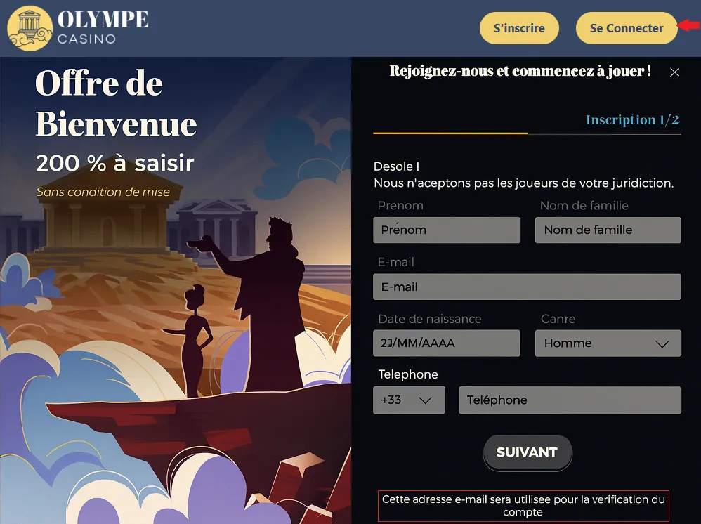 Inscription et Connexion